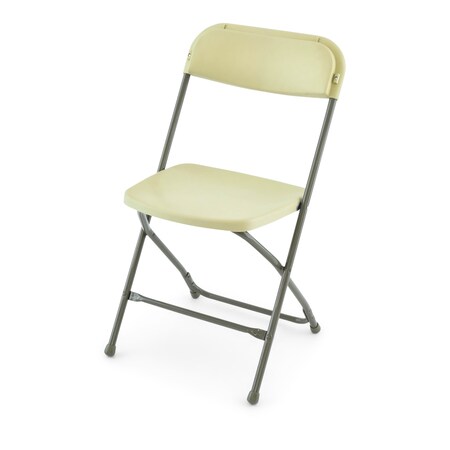 Atlas Commercial Products Titan Series™ Beige Plastic Folding Chair PFC7BRBGE